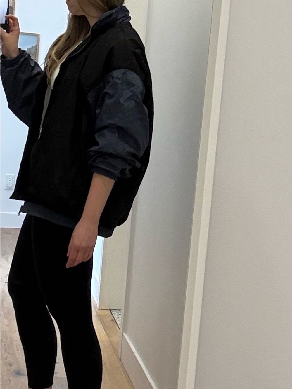 Vintage Christopher Radko Two-Tone Blue and Black Windbreaker